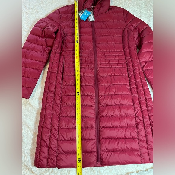 Winter puffer packable long coat by Primark. Red. Large size. - Picture 7 of 10